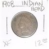Image 1 : 1908 INDIAN HEAD RED BOOK VALUE IS $12.00 *RARE EXTRA FINE HIGH GRADE*!!