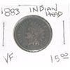 Image 1 : 1883 INDIAN HEAD RED BOOK VALUE IS $15.00 *RARE VERY FINE GRADE*!!