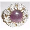 Image 3 : GENUINE 18.14ct RUBY & WHITE SAPPHIRE RING SET APPRAISAL VALUE AT $8623.00 *CERTIFIED BY GLA*!!