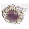 Image 6 : GENUINE 18.14ct RUBY & WHITE SAPPHIRE RING SET APPRAISAL VALUE AT $8623.00 *CERTIFIED BY GLA*!!