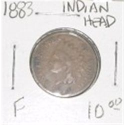 1883 INDIAN HEAD PENNY RED BOOK VALUE IS $10.00 *RARE EARLY PENNY - VERY GOOD GRADE*!!