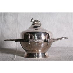 American silver plate Rogers & bros covered butter