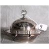 Image 1 : American silver plate dome covered butter dish with