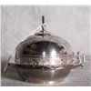 Image 4 : American silver plate dome covered butter dish with