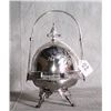 Image 1 : American slver plate dome covered butter dish with