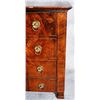 Image 5 : 18th C Flame mahogany Birdermeier 4 drawer commode