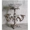Image 2 : Large silver or silver plate 4 arm epergne with cu