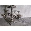 Image 7 : Large silver or silver plate 4 arm epergne with cu