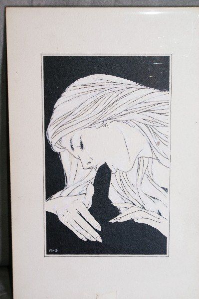 Five erotic black and white drawings. H:11" W:7"