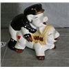 Image 1 : Erotic porcelain piggy bank. H:7" L:7" .