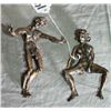 Image 3 : Pair bronze erotic figures. L:5.5" .