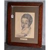 Image 1 : Framed drawing titled Edgar Allen