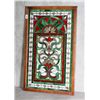 Image 1 : Lead glass framed hanging wall panel.