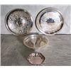 Image 1 : Four silver plate trays.