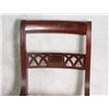 Image 3 : Six mahogany dining chairs with upholstered seats.