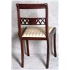 Image 5 : Six mahogany dining chairs with upholstered seats.