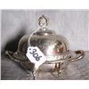 American silver plate done covered butter dish.