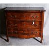 19th C french 3 drawer commode.