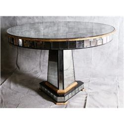 Large Venetian glass center table on a venetian g