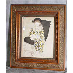 After Picasso , Framed color enhanced print of a H