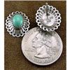 Image 3 : Sterling Silver & Turquoise Concho Earrings