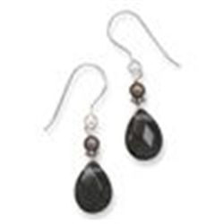 Brown Pearl & Smoky Quartz Earring