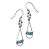 Image 1 : Sterling Silver & Turquoise Figure 8 Earrings