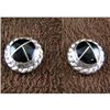 Image 1 : Sterling Silver & Onyx Earrings