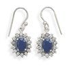 Image 1 : Sapphire & Cubic Zirconia Earrings