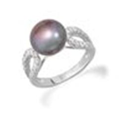 Grey Pearl & Cubic Zirconia