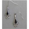 Image 1 : Sterling Silver &   Onyx Inlay Earrings