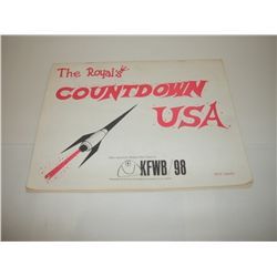 Vintage/ Antique The Royal's Countdown Usa KFWB 98 Los Angeles Souveneir Edition Rock Bands