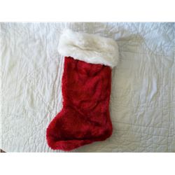 Christmas Stocking, Traditional red & white