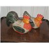 Image 1 : 1036 - Wooden chicken pair - home décor