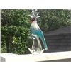 Image 1 : 2011 - Murano Cockatoo Large multi-coloured bird sits on clear glass pedestal. Unmarked. Approx. 12”