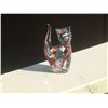 Image 1 : 2022 - Murano Cat;Miniature cat-shaped figurine with multi-coloured millefiori encased in clear glas