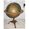 Image 1 : 3065 - World Globe in stand. Cast metal has a crack