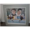 Image 1 : 3088 - Huge framed Ottawa Senators print signed by artist and Alexandre Daigleartist and Alexandre D