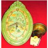 Image 1 : 4022 - Blossom Time wall clock, circa 1928. signed DeLuxe Clock and Manufacturing Co. New York. DeLu