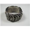 Image 1 : 4028 - Vargas Bracelet 1 1/4" Wide Repousse Hinged Bangle Vintage  Bangle Vintage
