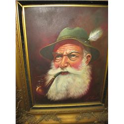 5018 - Oil on Canvas, P. Franke- portrait of German GentlemanGentleman