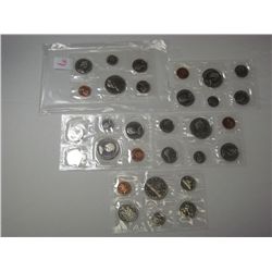 5030 - Lot 03. Canada. 5 mint sets. 1969,1972,1973,1974,1975, Total of 5 sets.1969,1972,1973,1974,19