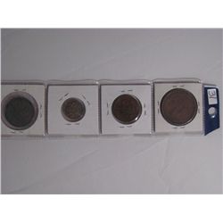 5058 - Lot 31. Foreign, 4 Better, Russia 5 Kopek 1865, 15 Kopek 1861 (Silver) 1 Kopek 1842, and Bulg