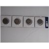Image 1 : 5061 - Lot. 34. Gr. Br. 4 Silv. Shillings: 1820, 1883, 1886, 1929. Fine and AB. Unc.1886, 1929. Fine
