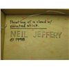 Image 1 : 5087 - Neil Jeffery Painting of a cloud with painted stick 1998stick 1998