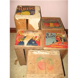 3156 - Wooden Fruit crates advertising