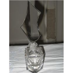 4087 - choice of (3) clear perfume bottles