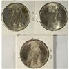 Image 2 : ( 3 ) NICE  BU PEACE SILVER DOLLARS