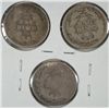 Image 2 : 3 1876-CC SEATED LIBERTY DIMES FROM AG TO GOOD+