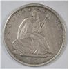 Image 1 : 1859O  Seated half $  VF30   est $85-$90
